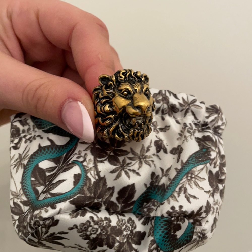 Gucci good lions ring